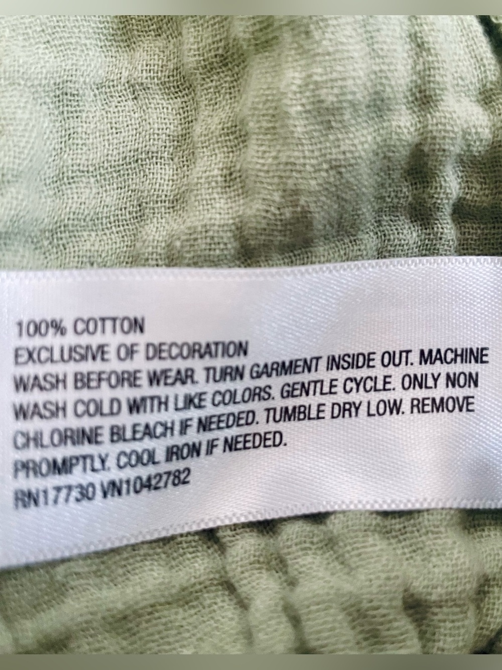 Cat & Jack Toddler Girls' Light Olive Cotton Pullover, Squareneck Crop Top - 18M - Picture 3 of 5